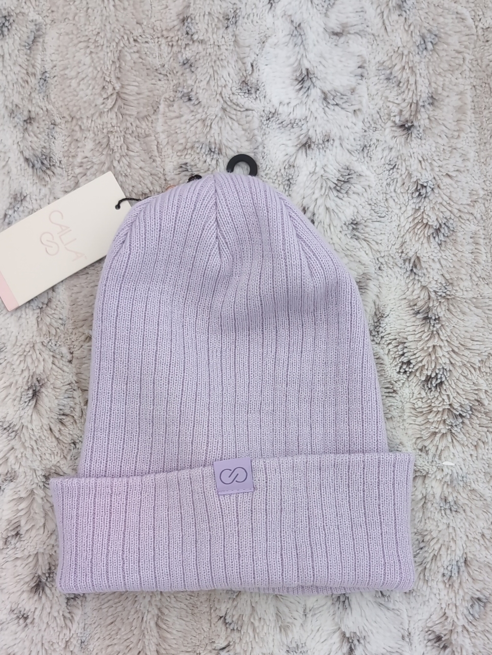 CALIA Lilac Ribbed Beanie
